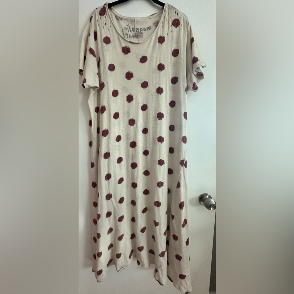 Magnolia Pearl Jersey Tee Dress in Polka Dot - Dotted print